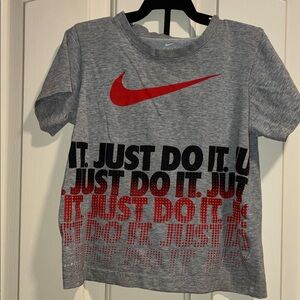 Nike Kids Gray and Black Set with Red Logo